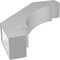Ekena Millwork 6-in. W x 26-in. D x 30-in. H Merced Architectural Grade PVC Knee Brace BRCP06X26X30MRC - alternate 6